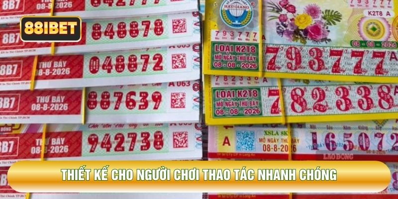 Thiết kế cho người chơi thao tác nhanh chóng